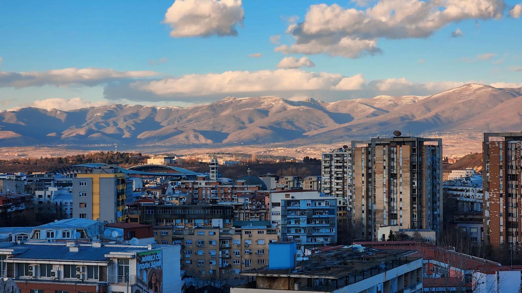 Diamond Residences 10Th Fl. Lux Apt. W/ City View Skopje Exteriör bild