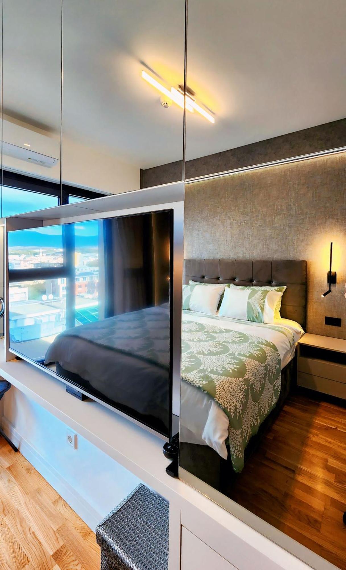 Diamond Residences 10Th Fl. Lux Apt. W/ City View Skopje Exteriör bild