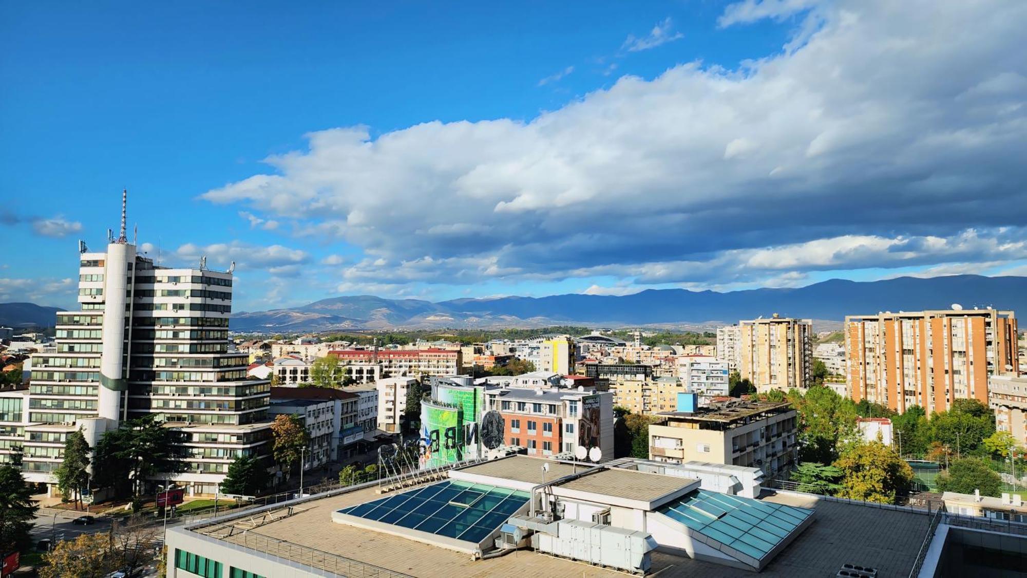 Diamond Residences 10Th Fl. Lux Apt. W/ City View Skopje Exteriör bild