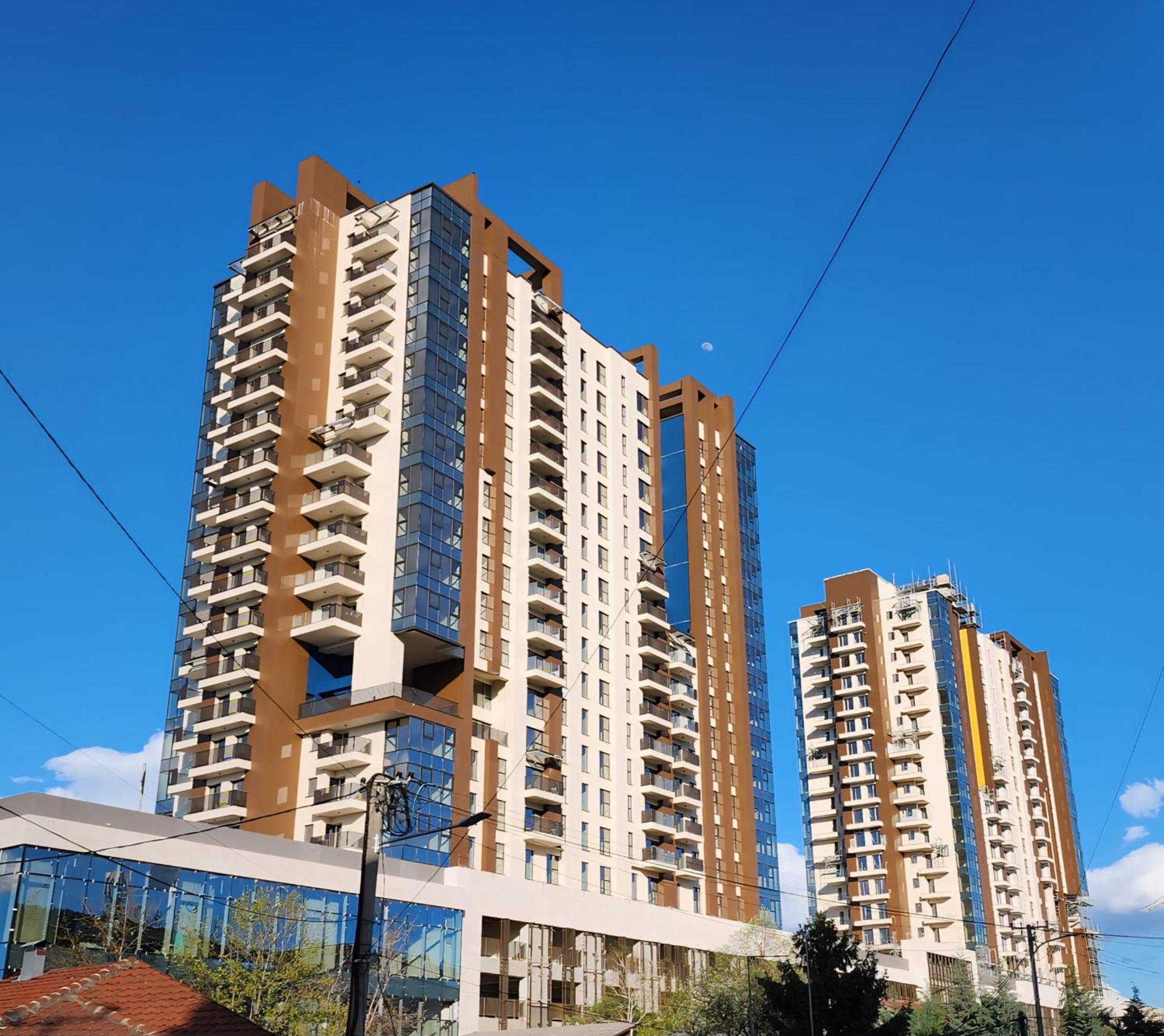 Diamond Residences 10Th Fl. Lux Apt. W/ City View Skopje Exteriör bild